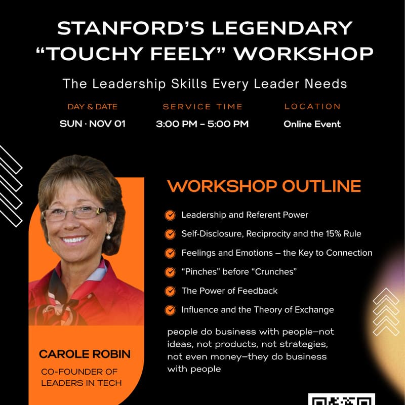 Cover Image for Stanford’s Legendary “Touchy Feely” Workshop: The Leadership Skills Every Leader Needs — with Carole Robin