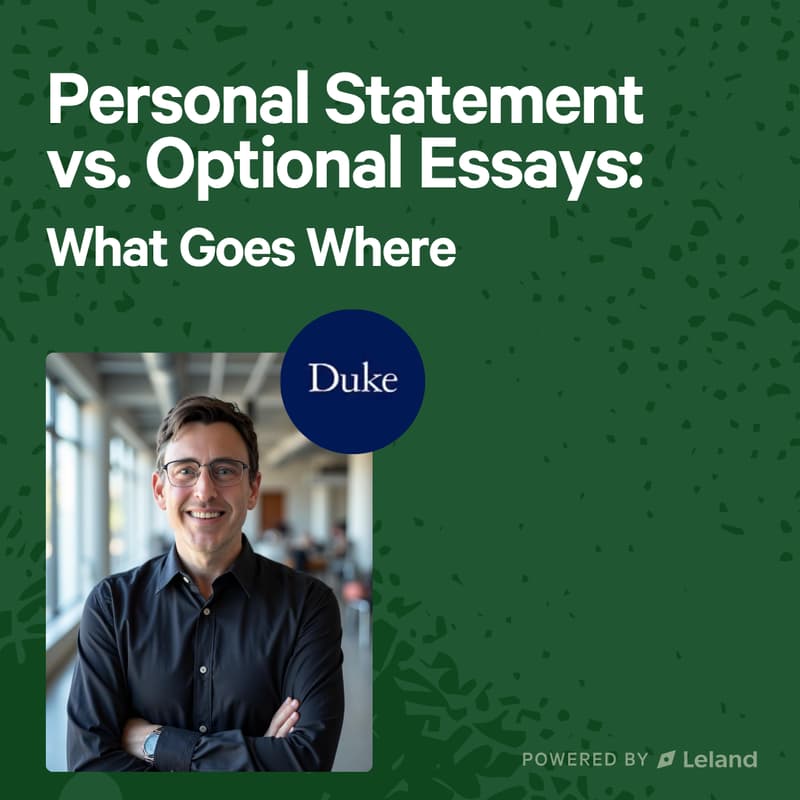 Cover Image for Personal Statement vs. Optional Essays: What Goes Where