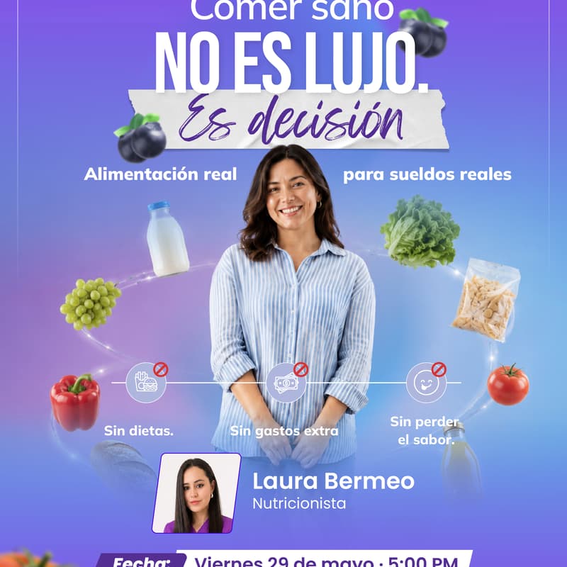 Cover Image for Comer sano NO ES LUJO, es decisión.
