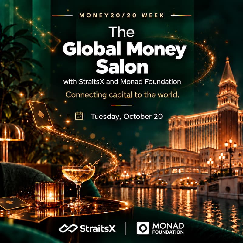 Cover Image for The Global Money Salon at Money 20/20 with StraitsX and Monad Foundation