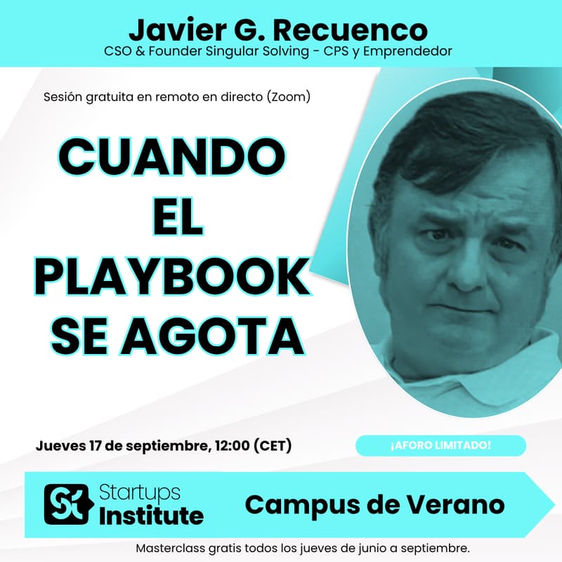 Cover Image for Cuando el playbook se agota, por Javier G. Recuenco. Campus de Verano