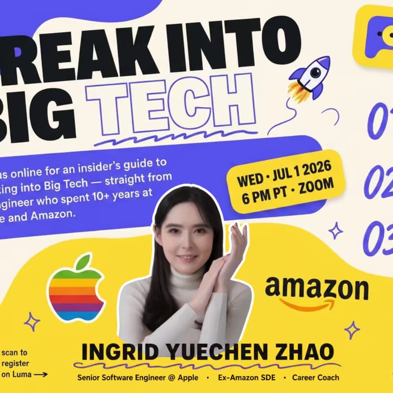 Cover Image for How To Break Into Big Tech - Paira Speaker Series