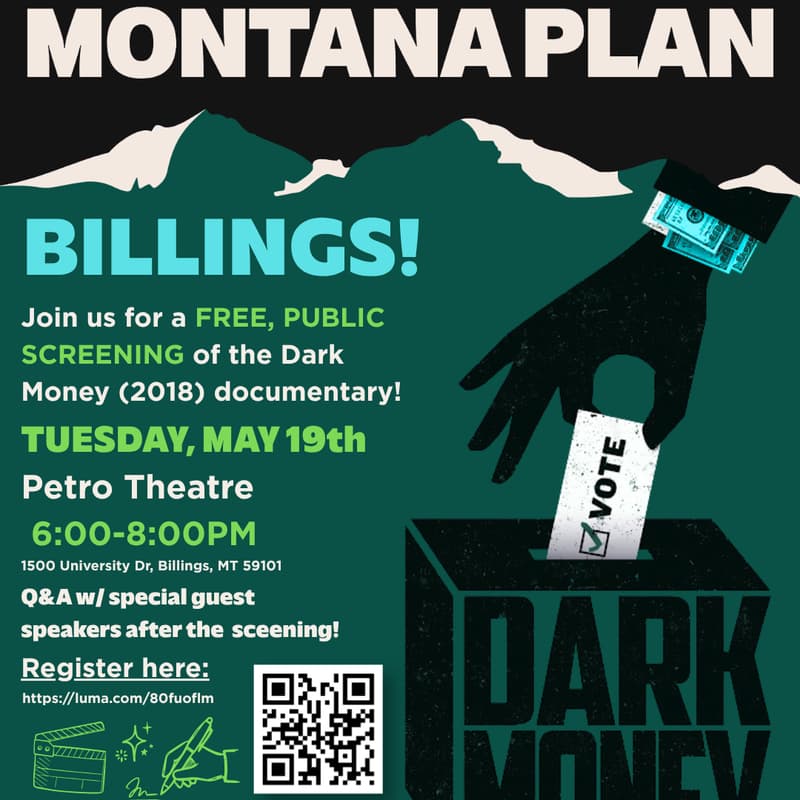 Cover Image for Dark Money Screening - Billings, May 19th