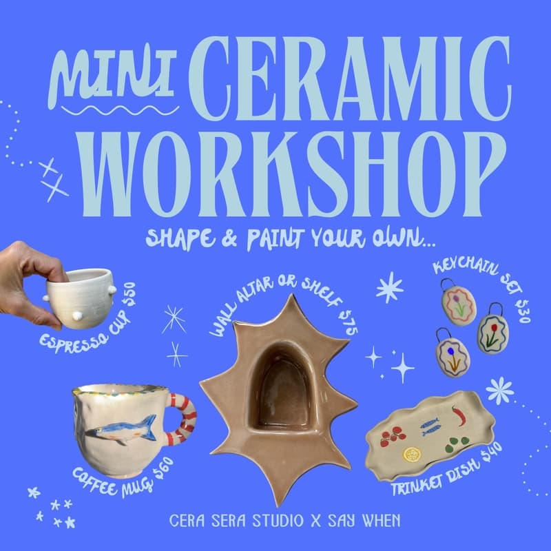 Cover Image for Mini Ceramic Workshop with Cera Sera Studio