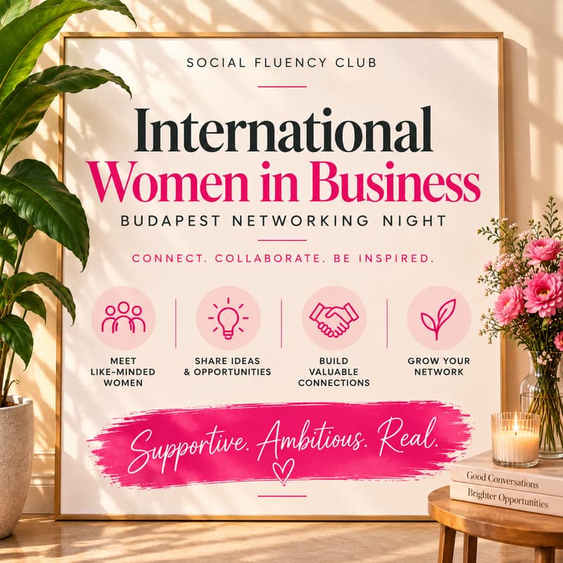 Cover Image for International Women in Business: Budapest Networking Night 💼