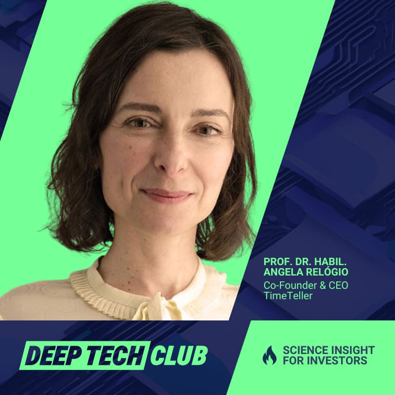 Cover Image for Deep Tech Club Fireside Chat with Prof. Dr. habil. Angela Relógio/TimeTeller