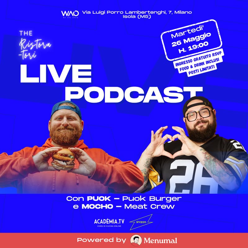Cover Image for The Ristoratori Live Podcast con Mocho e Puok | WAO Isola