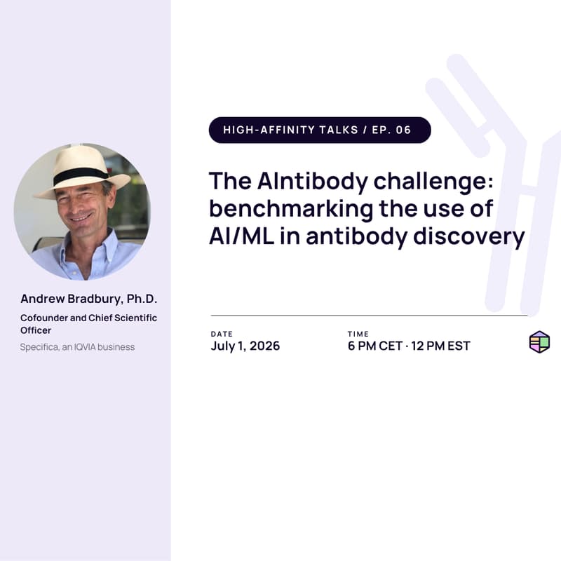 Cover Image for The AIntibody challenge: benchmarking the use of AI/ML in antibody discovery