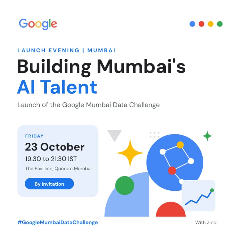 Cover Image for Building Mumbai’s AI Talent | Launch of the Google Mumbai Data Challenge