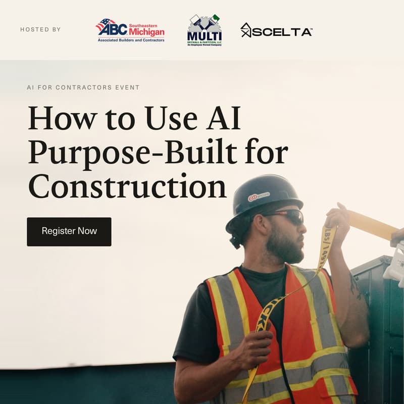 Cover Image for AI for Contractors: How to Use AI Purpose-Built for Construction