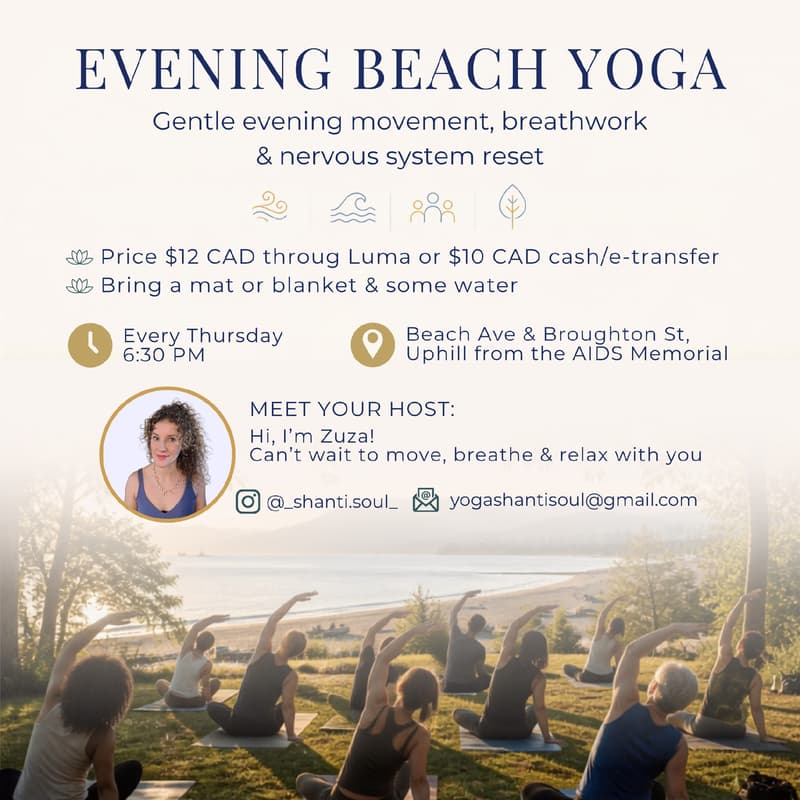 Cover Image for Beach Yoga Vancouver ๐ | Evening Flow & Breathwork