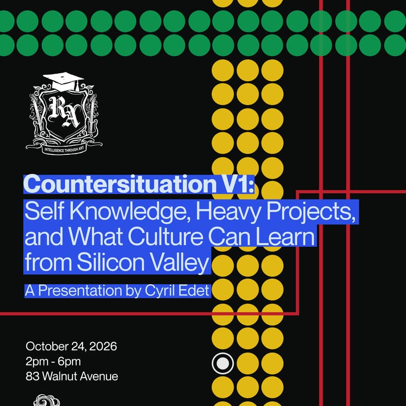Cover Image for Countersituation V1: Self Knowledge, Heavy Projects, and What Culture Can Learn From Silicon Valley