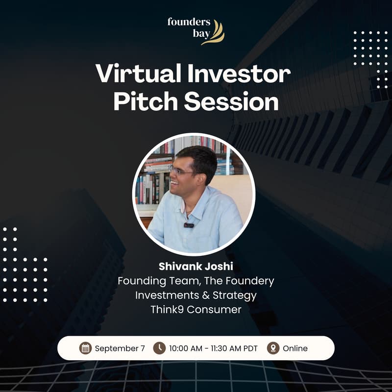Cover Image for Founders Bay: Virtual Investor Pitch Session