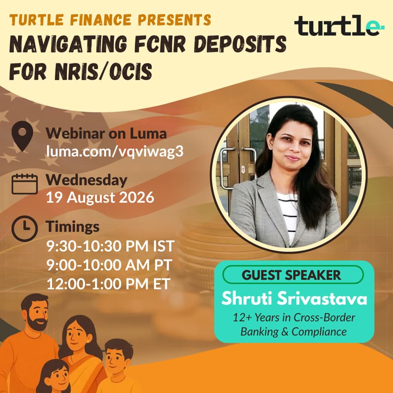 Cover Image for Navigating FCNR Deposits for NRIs/OCIs | Turtle Finance