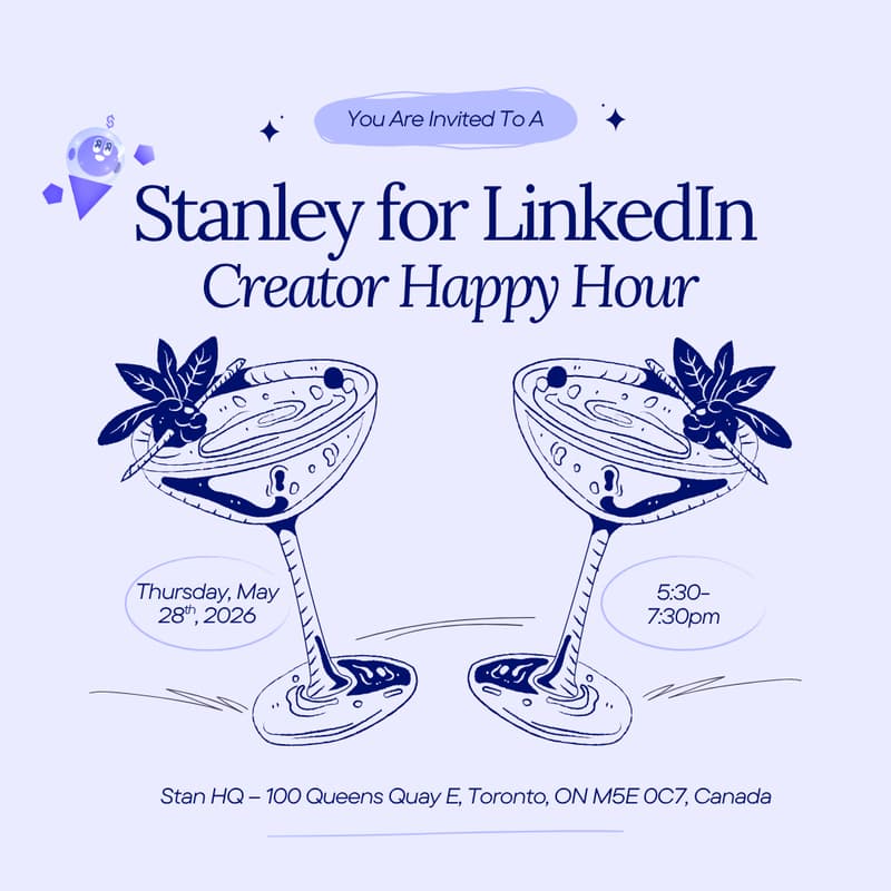 Cover Image for Stanley for LinkedIn: Creator Happy Hour