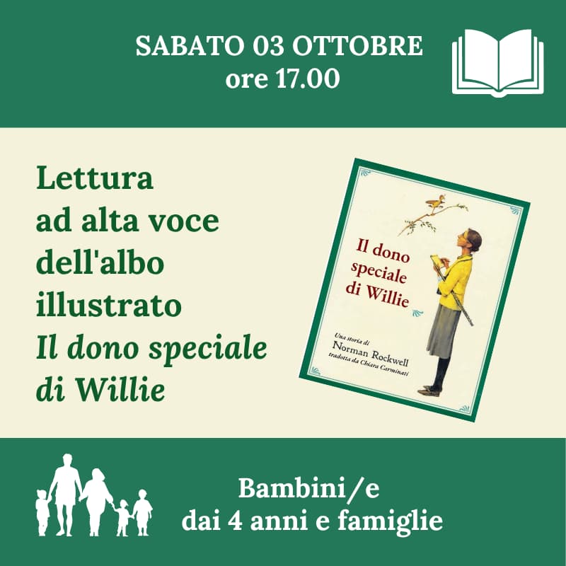 Cover Image for Lettura ad alta voce dell'albo "Il dono speciale di Willie", del celebre illustratore americano Norman Rockwell