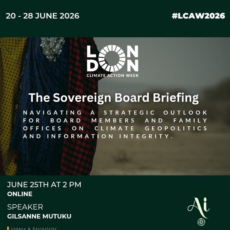 Cover Image for The Sovereign Board Briefing: Navigating Tech Diplomacy and Wealth Standards