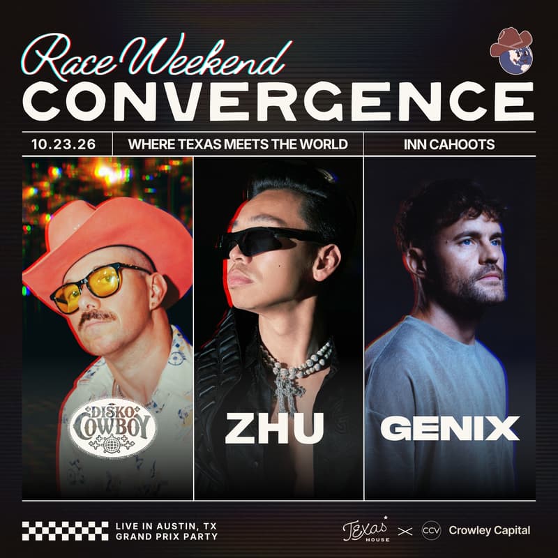 Cover Image for CONVERGENCE: The Race Weekend Experience with ZHU + Genix + Disko Cowboy // Draftkings Event