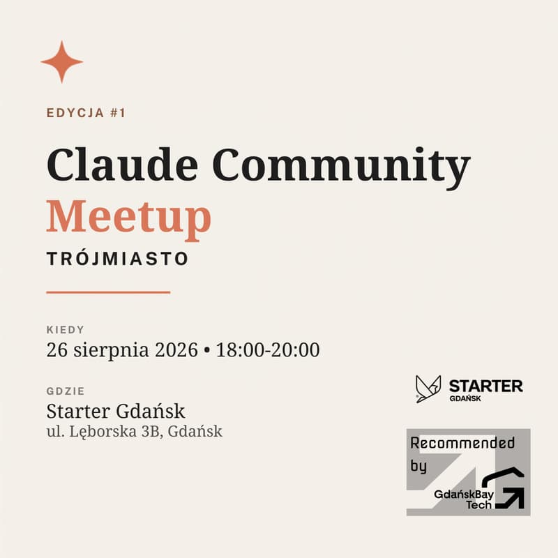 Cover Image for Claude Community Meetup Trójmiasto