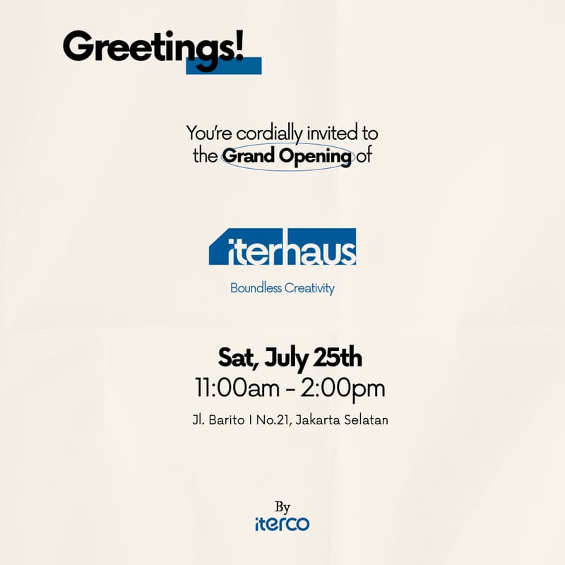Cover Image for ITERHAUS GRAND OPENING