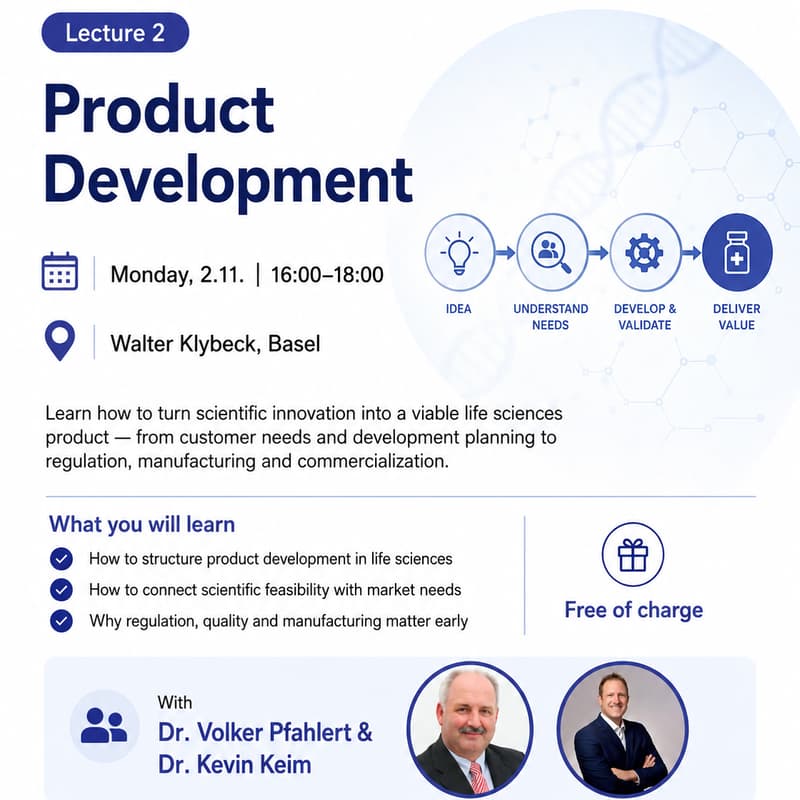 Cover Image for Life Science Academy at Walter: Session 2 — Product Development