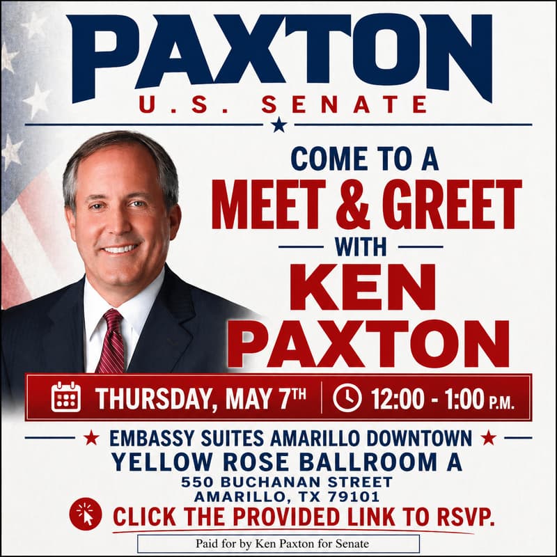 Cover Image for Meet & Greet with Ken Paxton