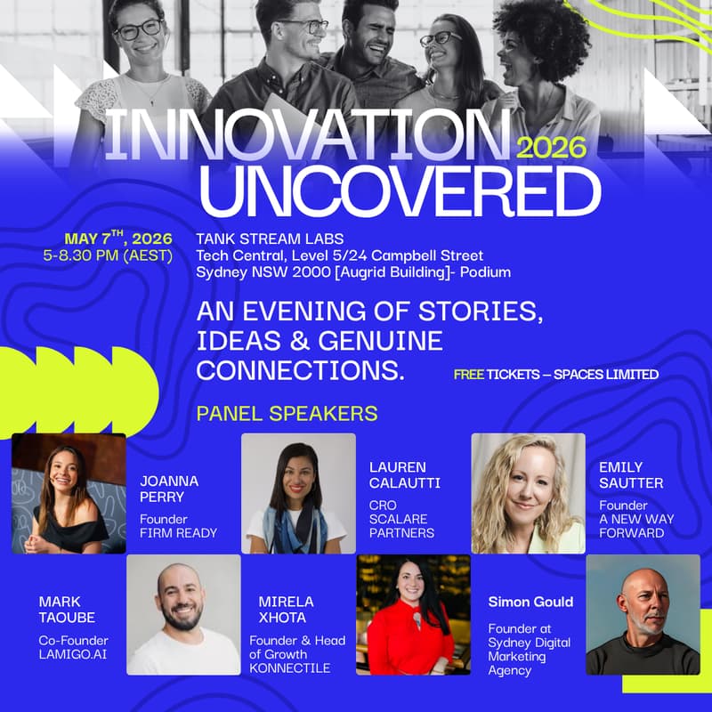 Cover Image for Innovation Uncovered: An evening of stories, ideas & genuine connections