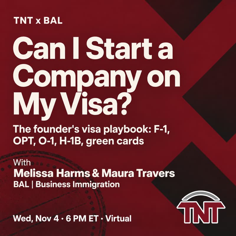 Cover Image for TNT x BAL: Can I Start a Company on My Visa?