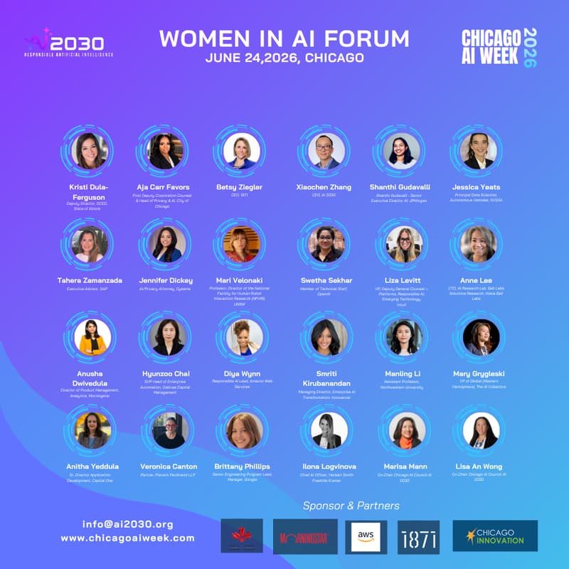 Cover Image for Women in AI Forum (WiAI) at Chicago AI Week