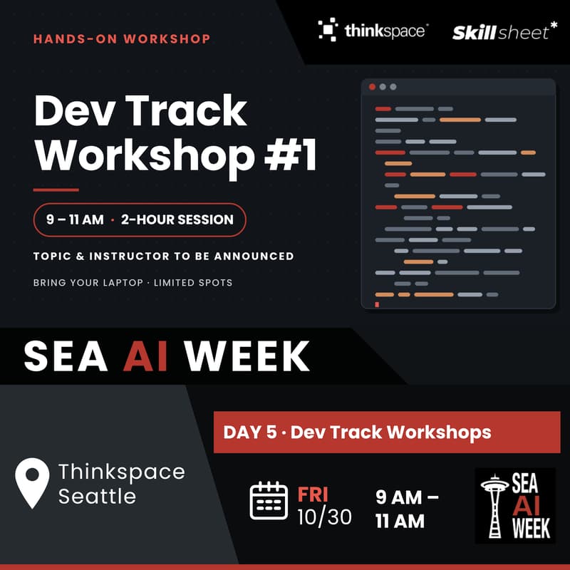 Cover Image for [SEA AI WEEK] Dev Track Workshop #1