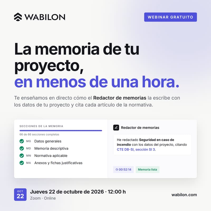 Cover Image for La memoria de tu proyecto en menos de una hora: el Redactor de Memorias de Wabilon
