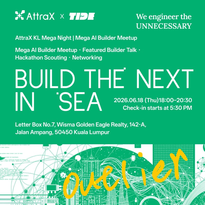 Cover Image for AttraX KL Mega Night｜AI Builder Meetup × AI Vibe Coding for SDGs