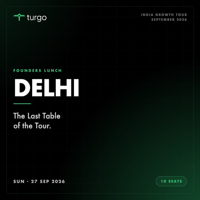 Cover Image for Turgo Founders Lunch — Gurugram