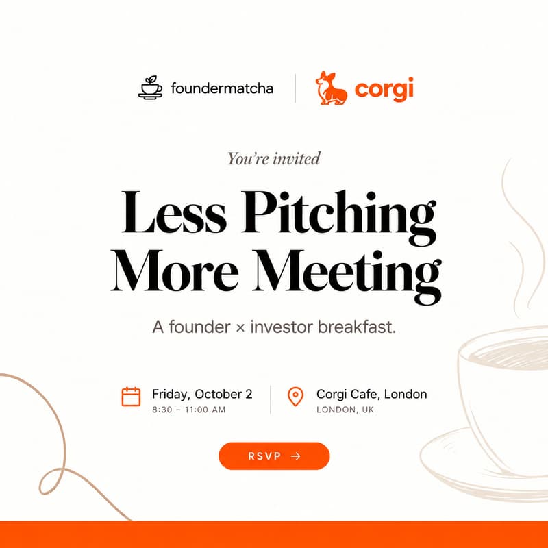 Cover Image for Foundermatcha x Corgi breakfast