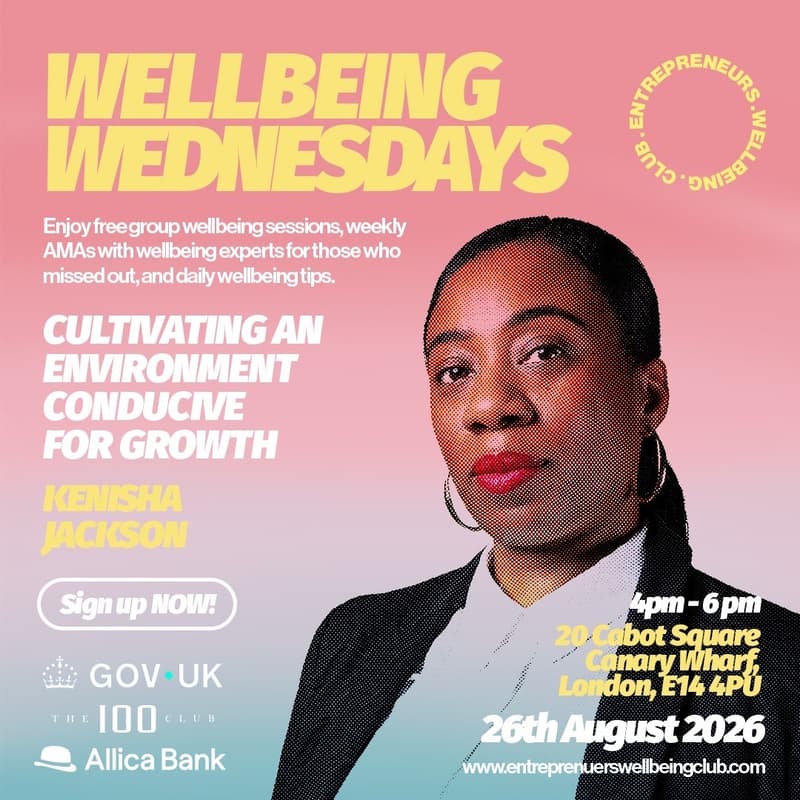 Cover Image for Wellbeing Wednesdays: Cultivating an Environment Conducive for Growth with Dr Kenisha Jackson (IRL)