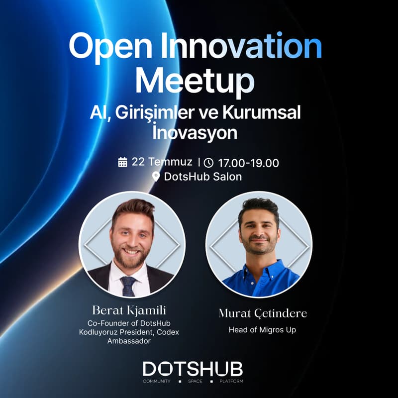 Cover Image for Open Innovation Meetup: AI, Girişimler ve Kurumsal İnovasyon