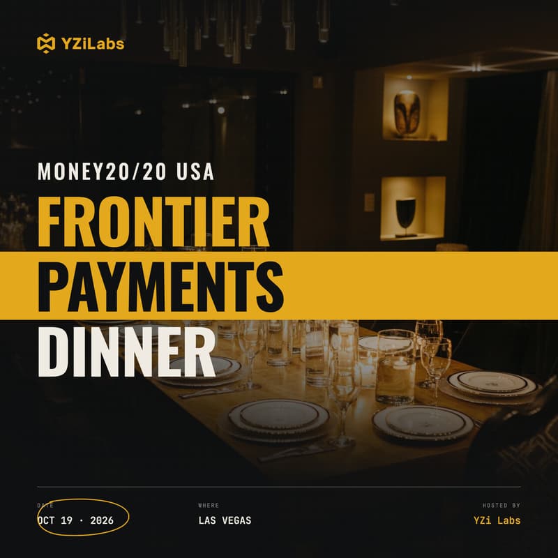 Cover Image for Frontier Payments Dinner by YZi Labs | Money 2020 USA