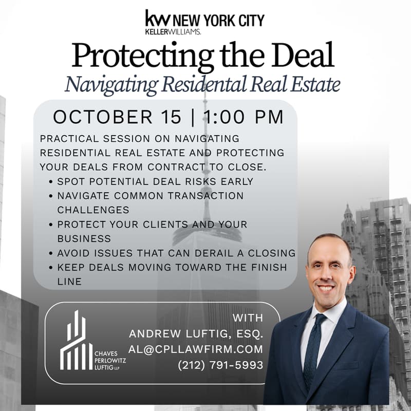 Cover Image for Protecting the Deal: Navigating Residential Real Estate w/ Andrew Luftig, ESQ.