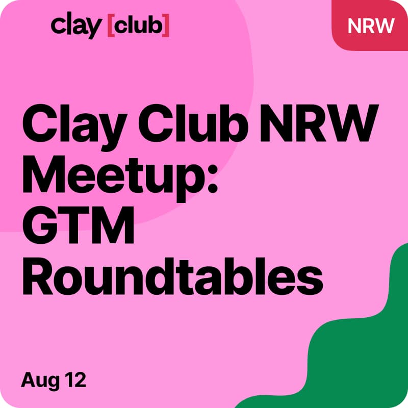 Titelbild für Clay in NRW: GTM Roundtables