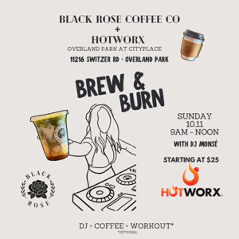 Cover Image for Brew & Burn - Coffee • DJ • Workout