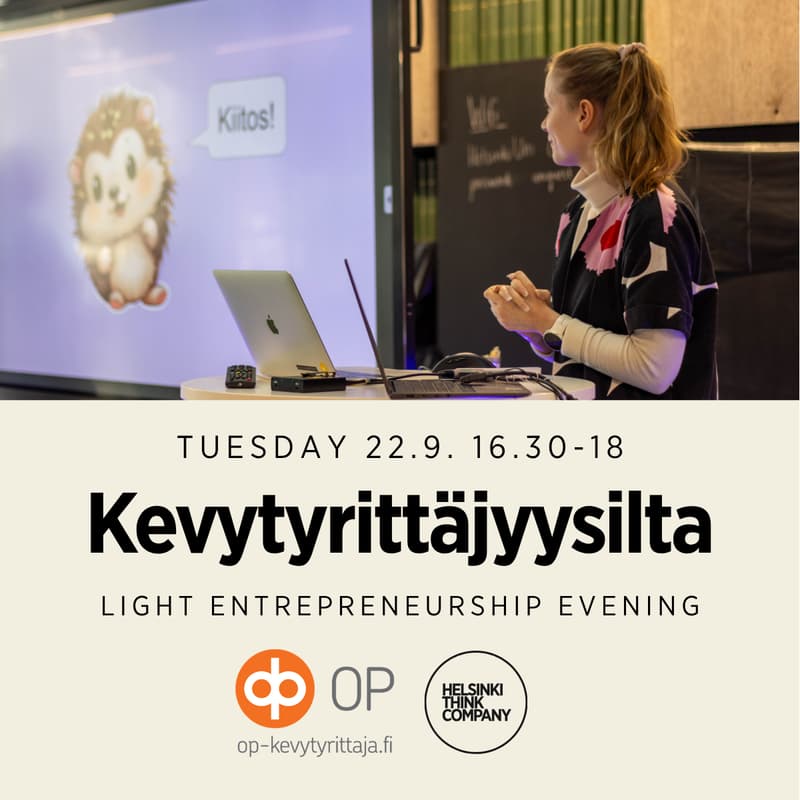 Cover Image for Kevytyrittäjyysilta - Light Entrepreneurship Evening