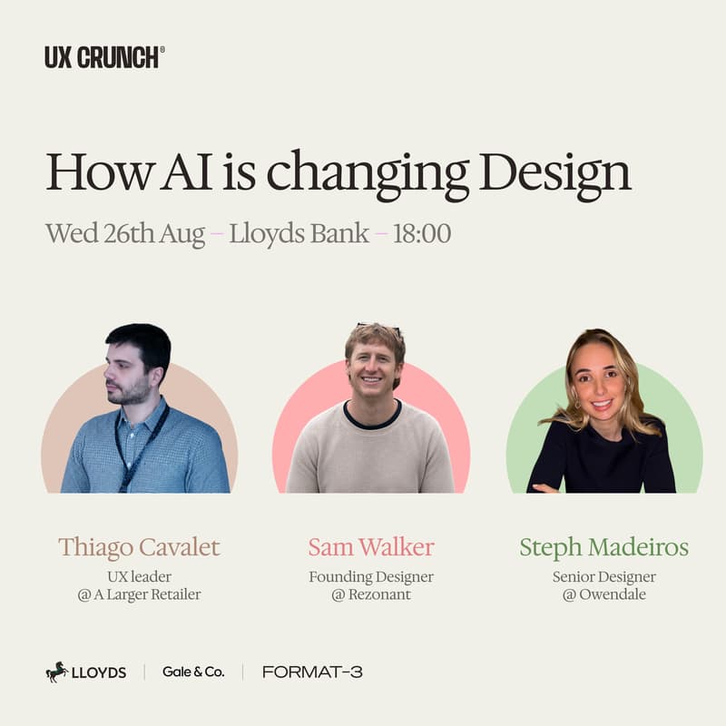 Cover Image for UXCrunch August: Debate Night - Is AI Coming for Design Jobs?