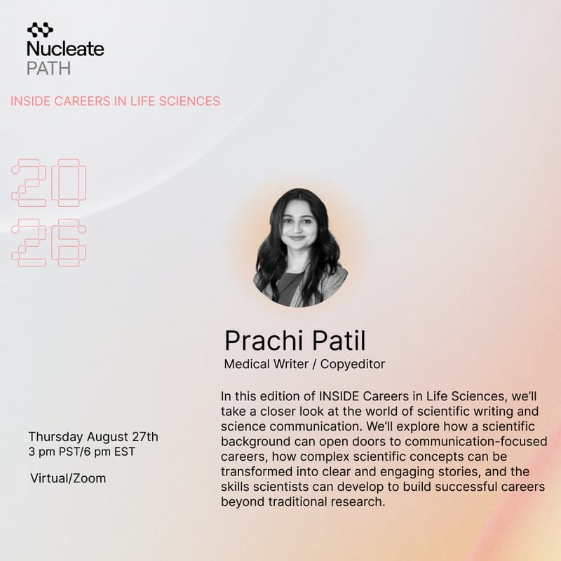 Cover Image for Inside Careers in Life Sciences Session 3: From Scientist to Science Writer