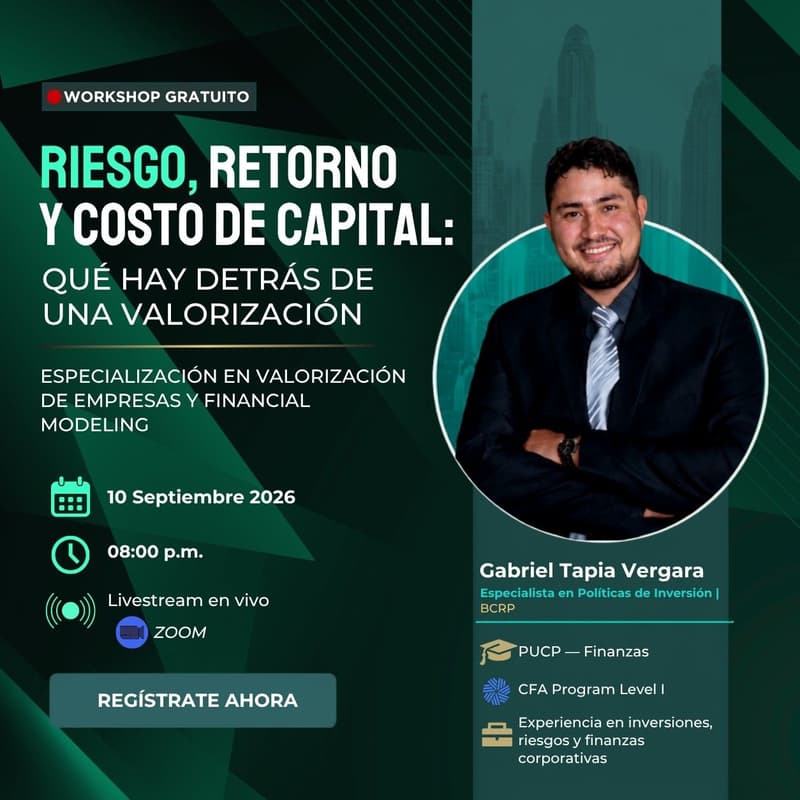 Cover Image for Valorización y creación de valor: cómo se toman decisiones financieras corporativas - Webinar Inquants