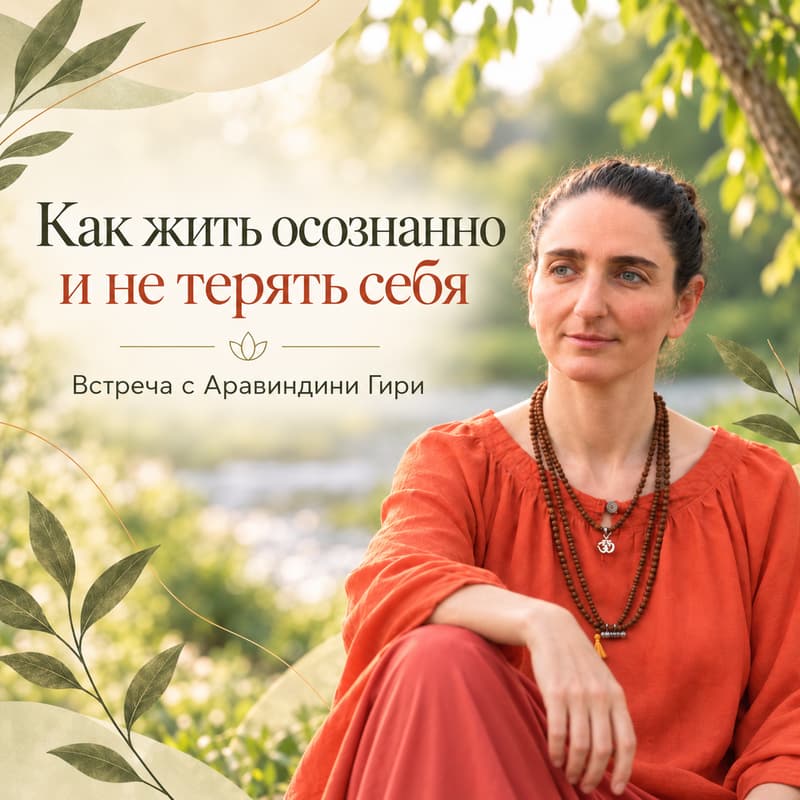Cover Image for Как жить осознанно и не терять себя | Встреча с Аравиндини Гири