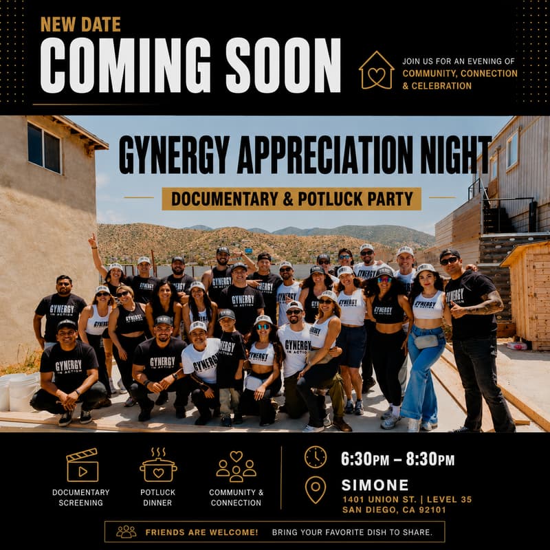 Cover Image for Gynergy Community Appreciation Night – New Date Coming Soon