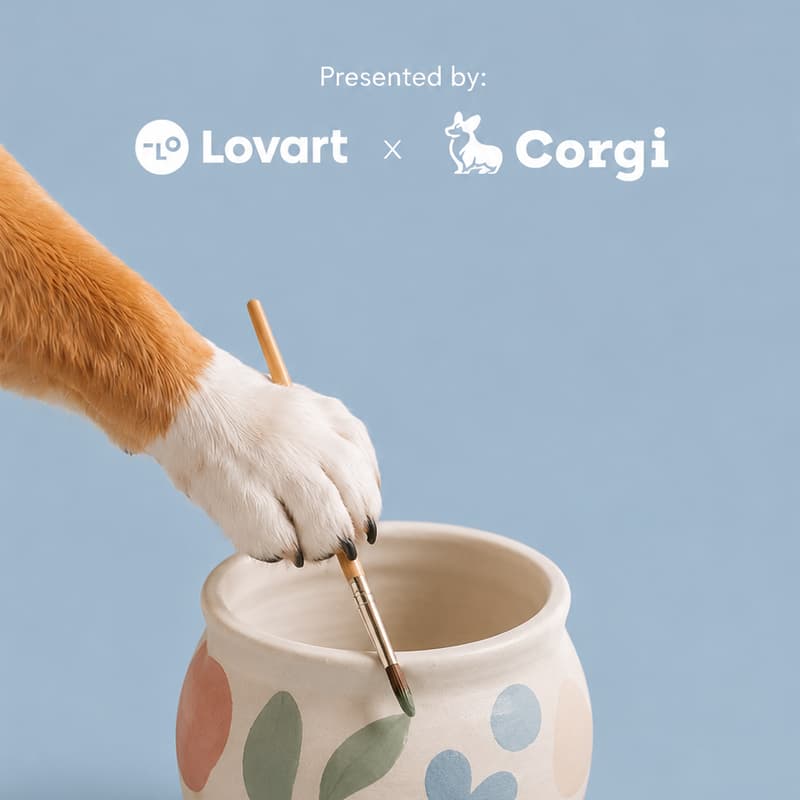 Cover Image for Founders Paint & Sip with Lovart & Corgi
