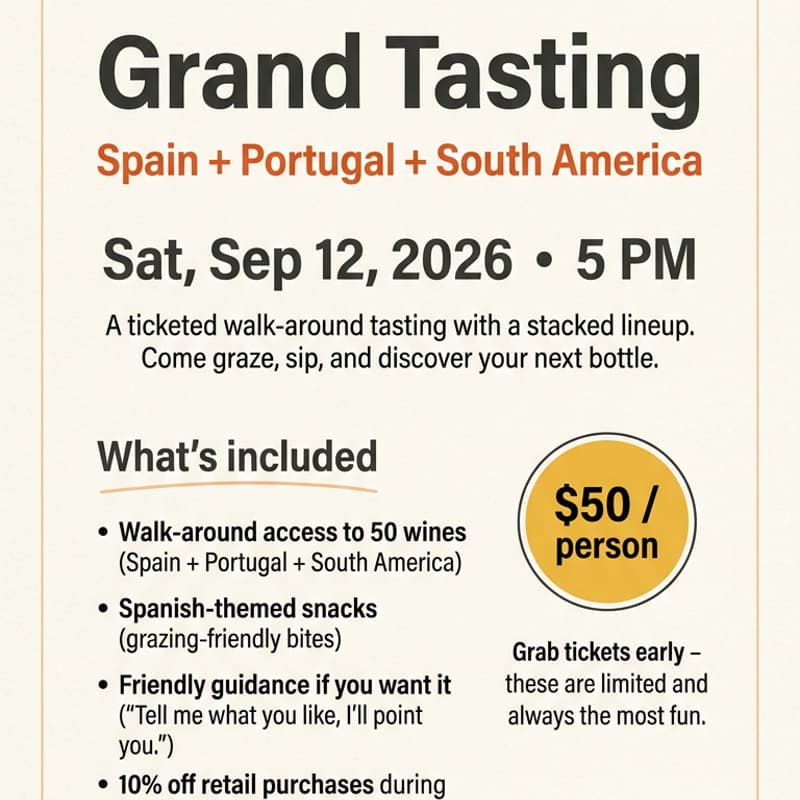 Cover Image for Dashi Wine Bar Grand Tasting!