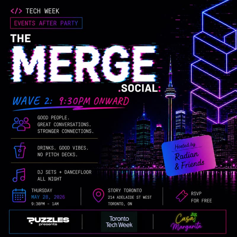 Cover Image for The Merge Social Wave# 2: 9:30pm Onward