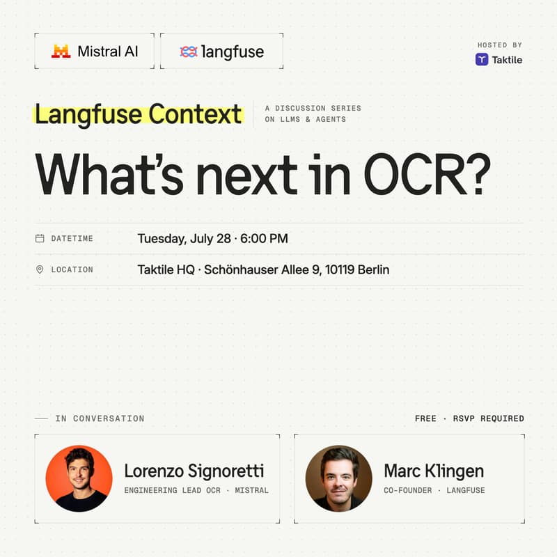 Cover Image for Langfuse Context: What's next in OCR, Mistral?